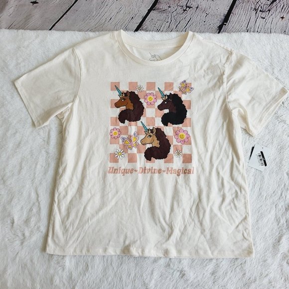 Girls' Afro Unicorn 2pc Top and Shorts Set, 3KIDA-BN - Picture 4 of 9